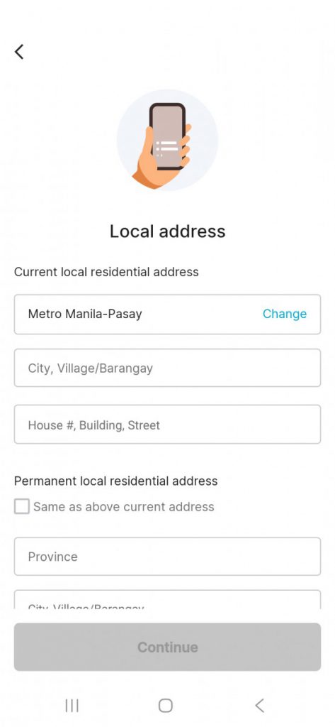 필리핀 그랩 주소 입력